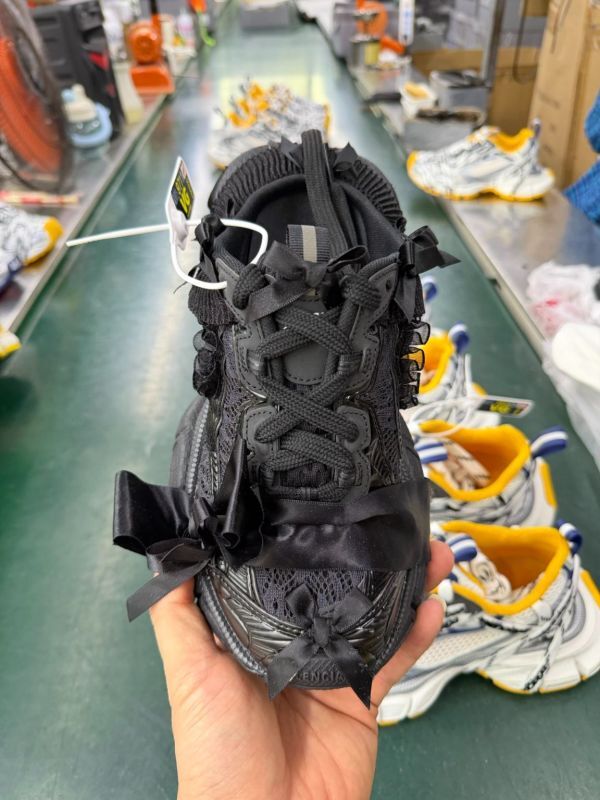 Balenciaga Track Sneaker Black with Bow Detail - Image 9