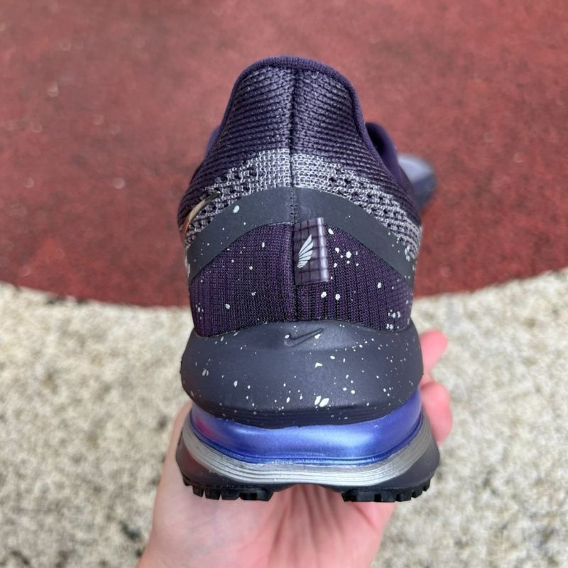 Nike Air Zoom Indigo Speckled Running Shoes with Metallic Silver Swoosh - Image 8