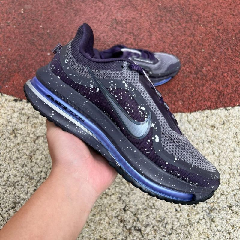 Nike Air Zoom Indigo Speckled Running Shoes with Metallic Silver Swoosh - Image 9
