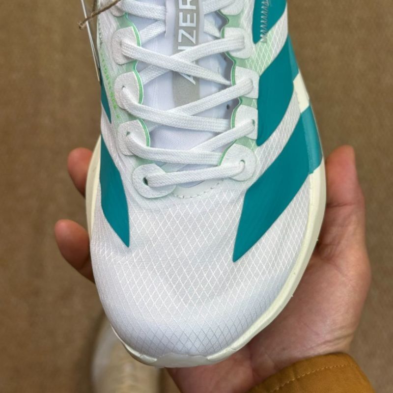 Adidas Adizero Adios Pro 3 Running Shoes Cloud White / Core Black / Aqua GX6669 - Image 4
