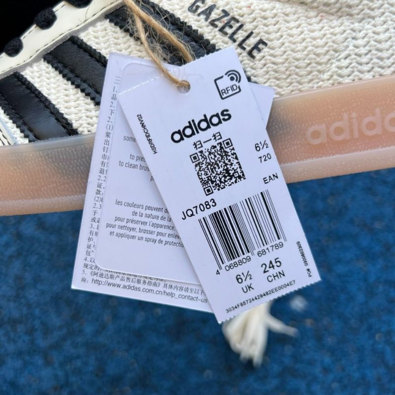 Adidas Gazelle Indoor Textile Wonder White Core Black Gum - Image 3