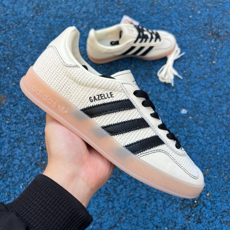 Adidas Gazelle Indoor Textile Wonder White Core Black Gum - Image 11