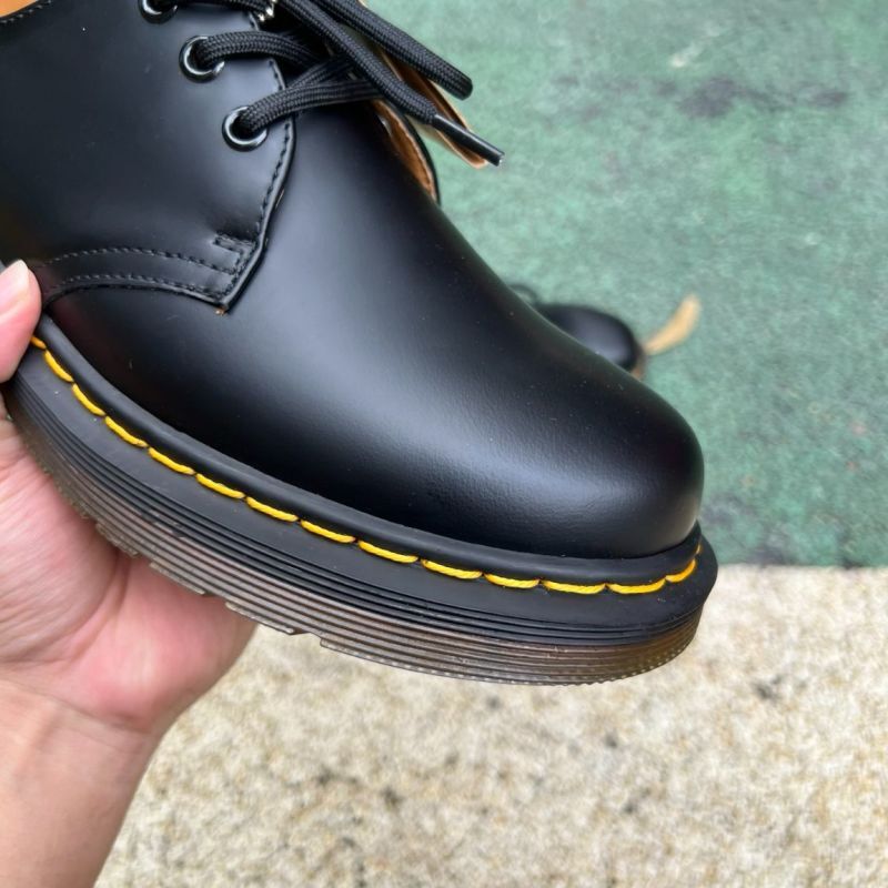 Dr. Martens 1461 Quad Smooth Leather Platform Shoes Black - Image 3