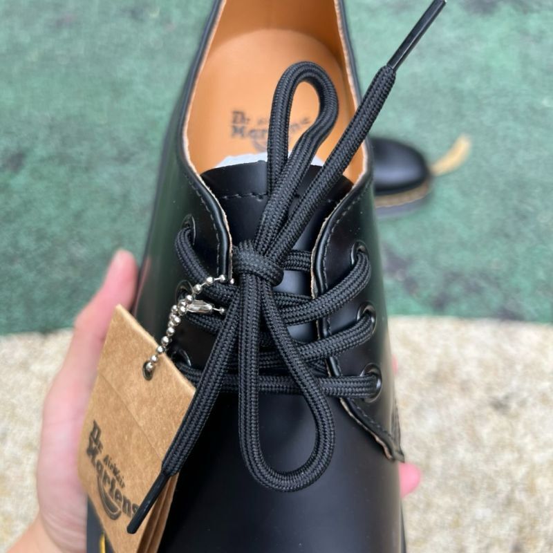 Dr. Martens 1461 Quad Smooth Leather Platform Shoes Black - Image 5