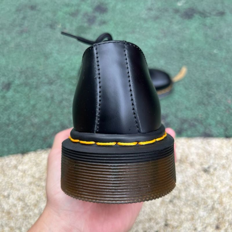 Dr. Martens 1461 Quad Smooth Leather Platform Shoes Black - Image 8