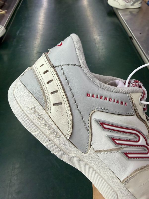 Balenciaga B-Runner Sneakers White Grey Red - Image 5