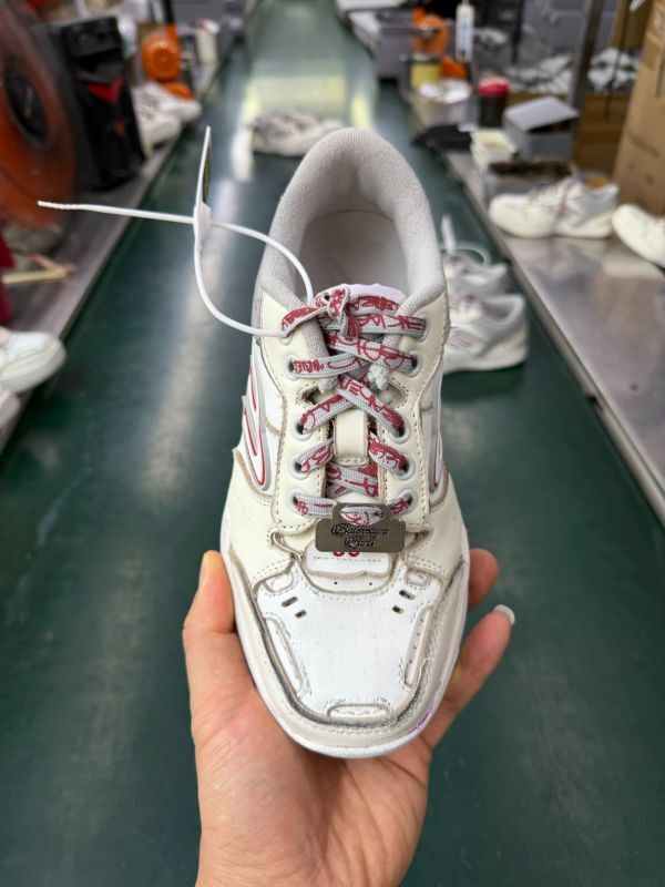 Balenciaga B-Runner Sneakers White Grey Red - Image 9