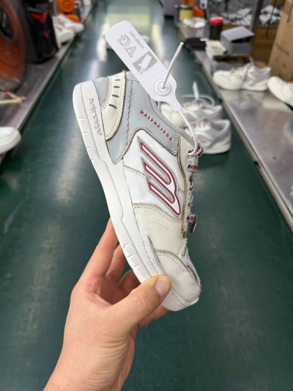 Balenciaga B-Runner Sneakers White Grey Red - Image 10
