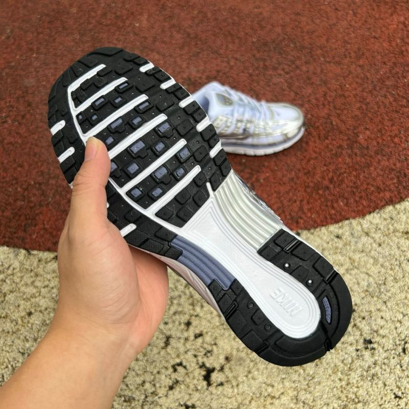 Nike P-6000 White Metallic Silver Vast Grey CD6404-100 - Image 6