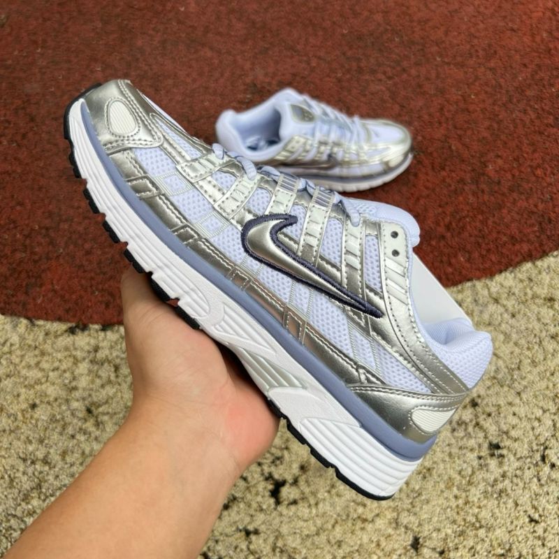 Nike P-6000 White Metallic Silver Vast Grey CD6404-100 - Image 7