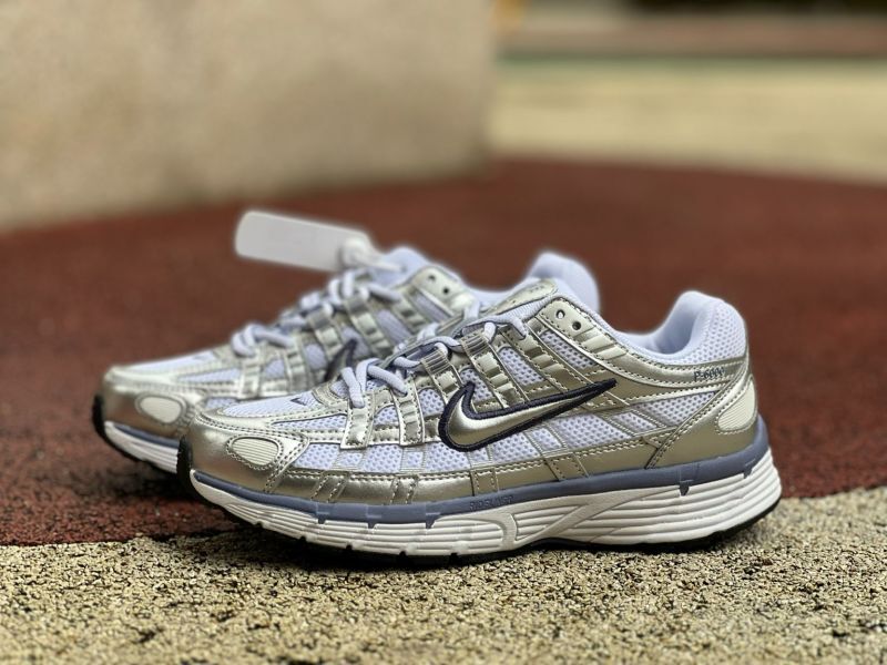 Nike P-6000 White Metallic Silver Vast Grey CD6404-100 - Image 10