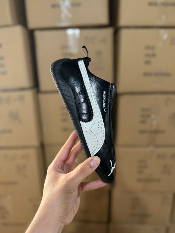 Puma Balenciaga Motorsport Driving Shoes Black White