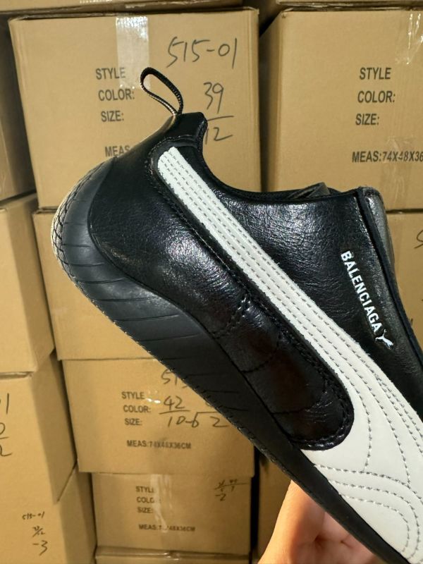 Puma Balenciaga Motorsport Driving Shoes Black White - Image 5