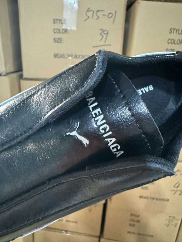 Puma Balenciaga Motorsport Driving Shoes Black White - Image 6