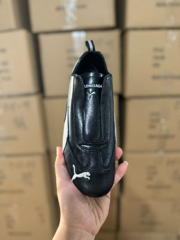 Puma Balenciaga Motorsport Driving Shoes Black White - Image 9