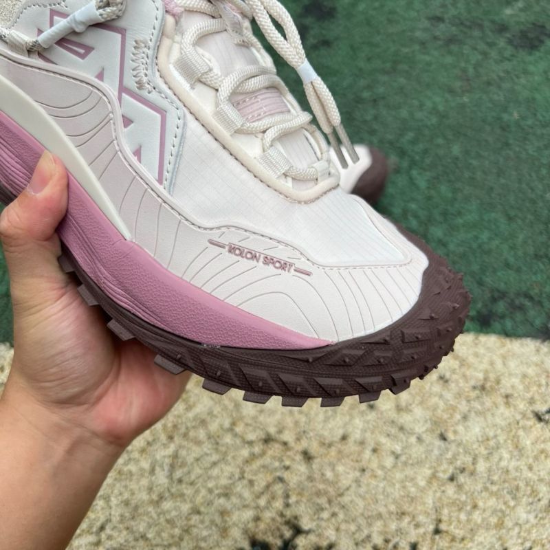 KOLON SPORT Xtra Trail Hiking Shoes Beige Pink Brown Vibram - Image 3