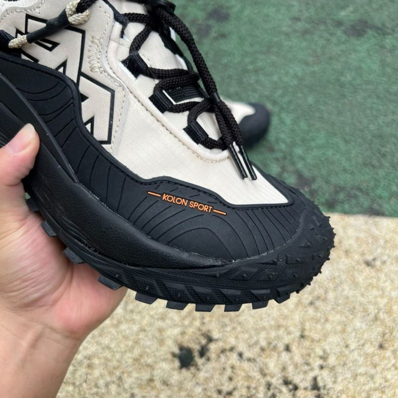 Kolon Sport Move Trail Vibram Sole Outdoor Shoes Black Beige - Image 3