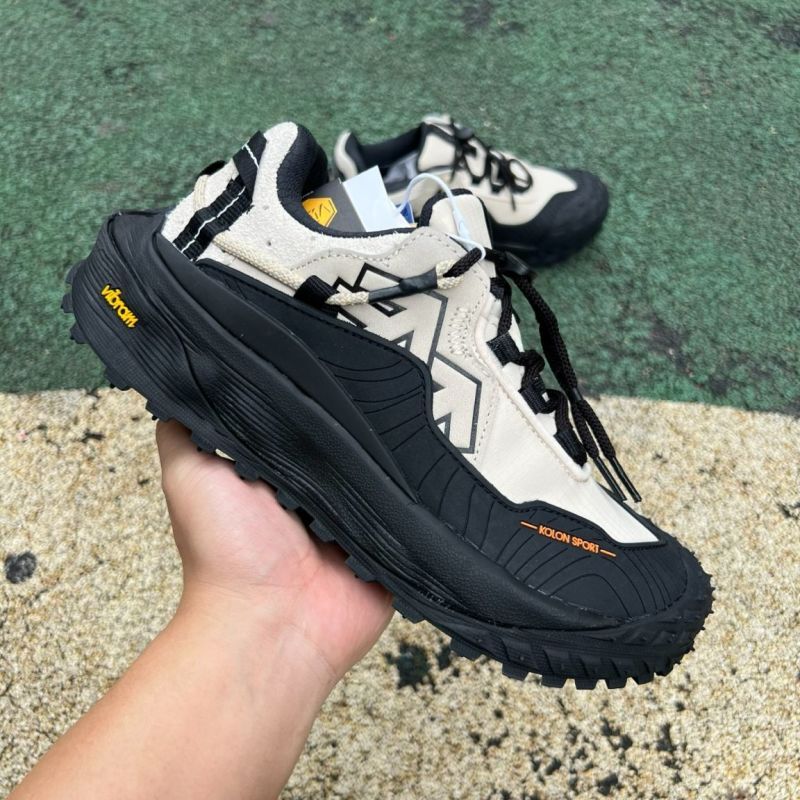 Kolon Sport Move Trail Vibram Sole Outdoor Shoes Black Beige - Image 9