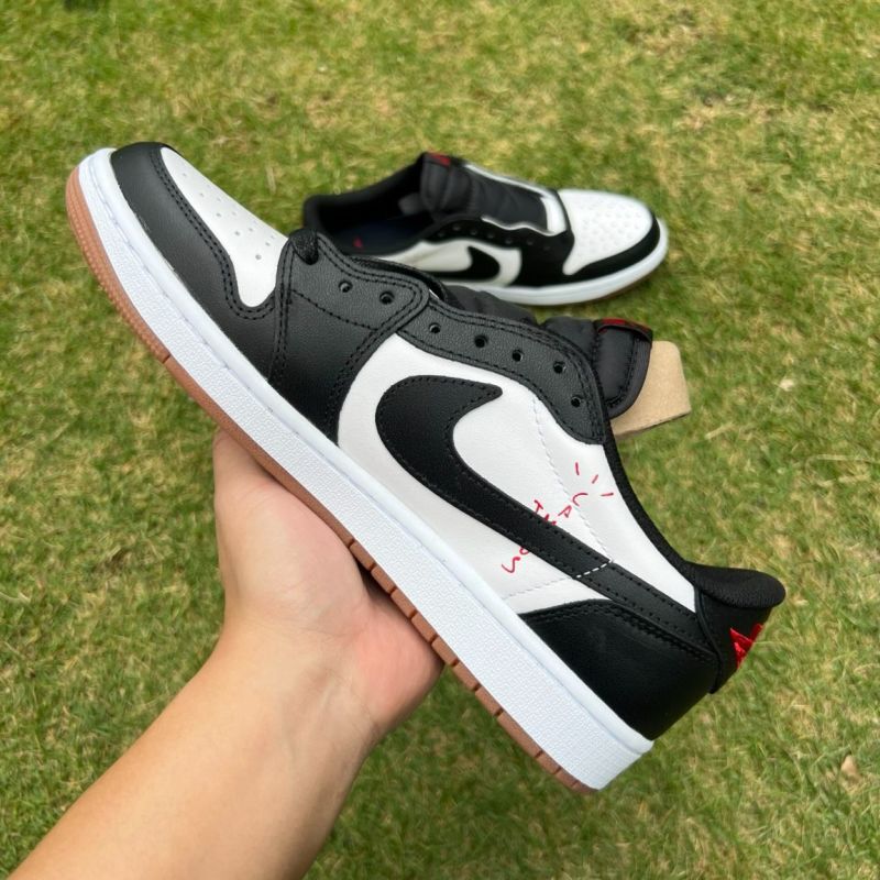 Air Jordan 1 Low White Black Gum Light Brown - Image 10