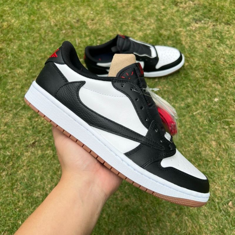 Air Jordan 1 Low White Black Gum Light Brown - Image 12