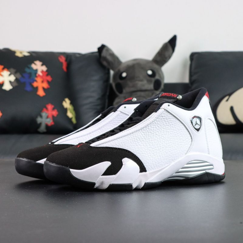 Air Jordan 14 Low White Black Varsity Red 807511-106