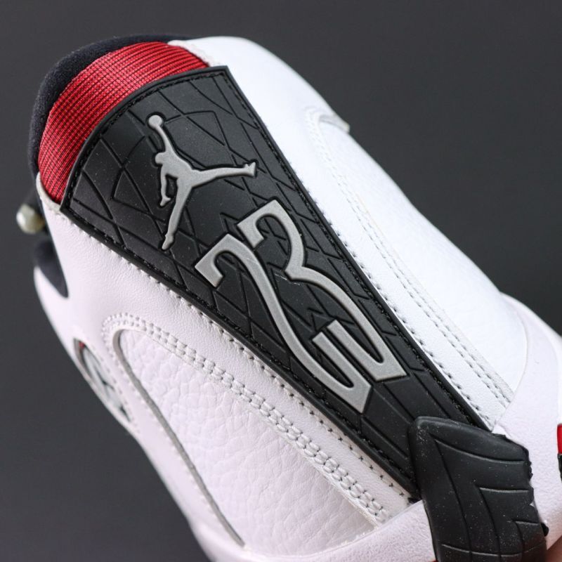 Air Jordan 14 Low White Black Varsity Red 807511-106 - Image 4