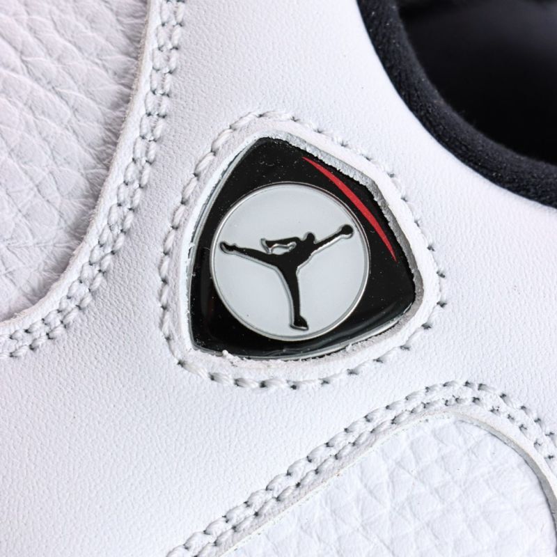 Air Jordan 14 Low White Black Varsity Red 807511-106 - Image 7