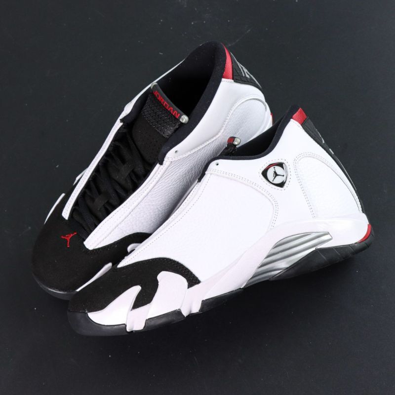 Air Jordan 14 Low White Black Varsity Red 807511-106 - Image 11