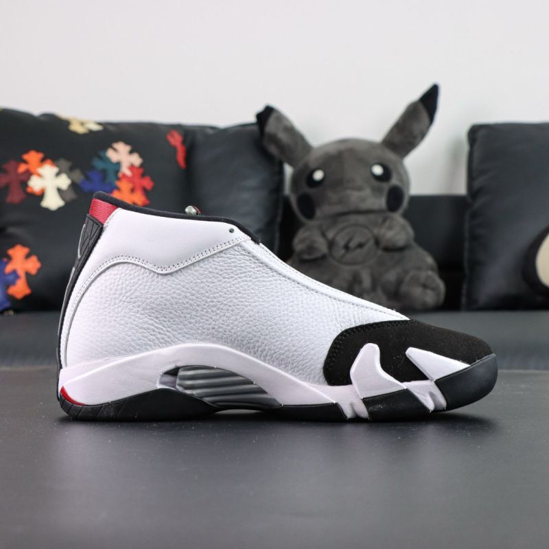 Air Jordan 14 Low White Black Varsity Red 807511-106 - Image 14