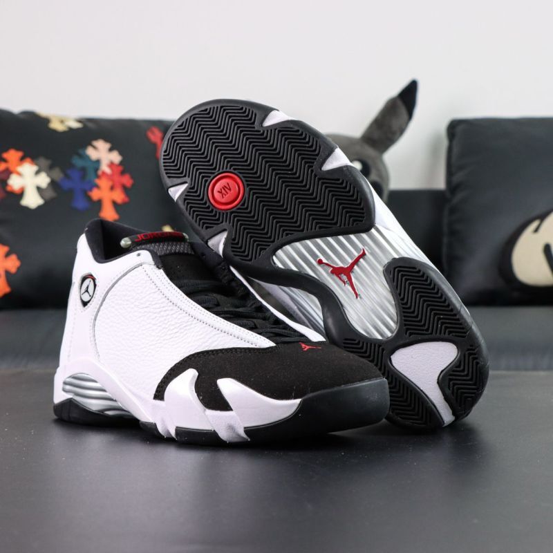Air Jordan 14 Low White Black Varsity Red 807511-106 - Image 17
