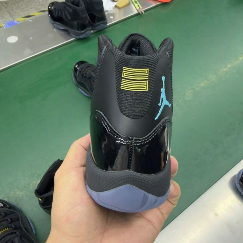 Step into Legend: Black Patent & Mesh Sneakers with Signature Icy Blue Sole - Image 5