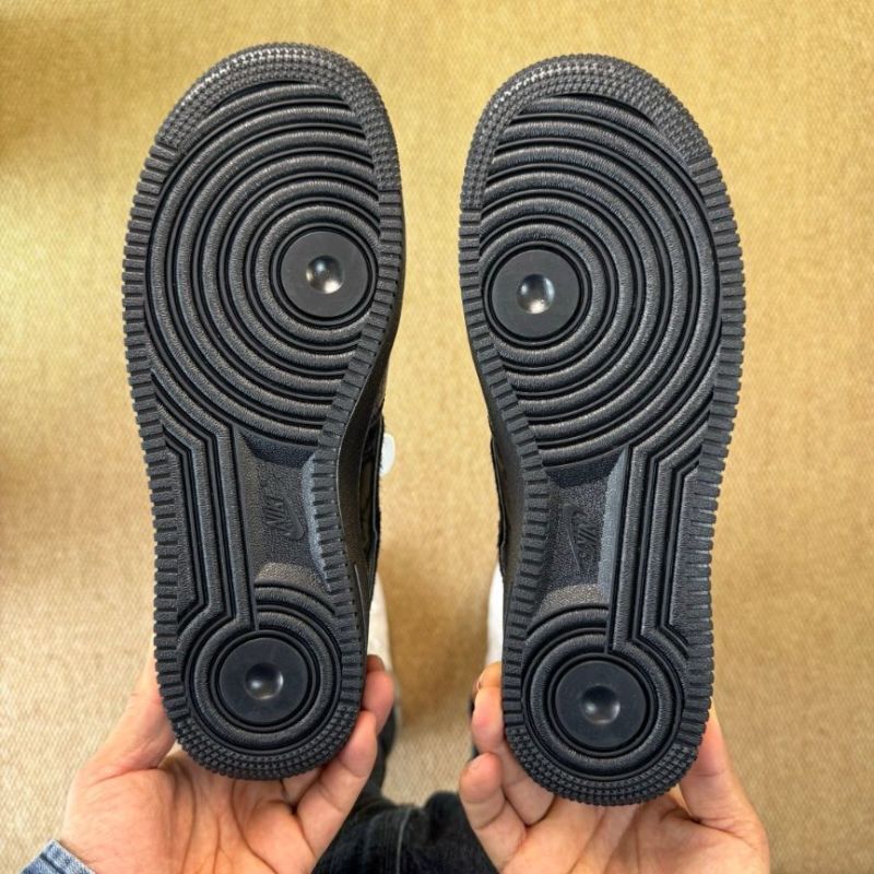 Nike Air Force 1 '07 LV8 Black Crackle CW6999-001 - Image 8