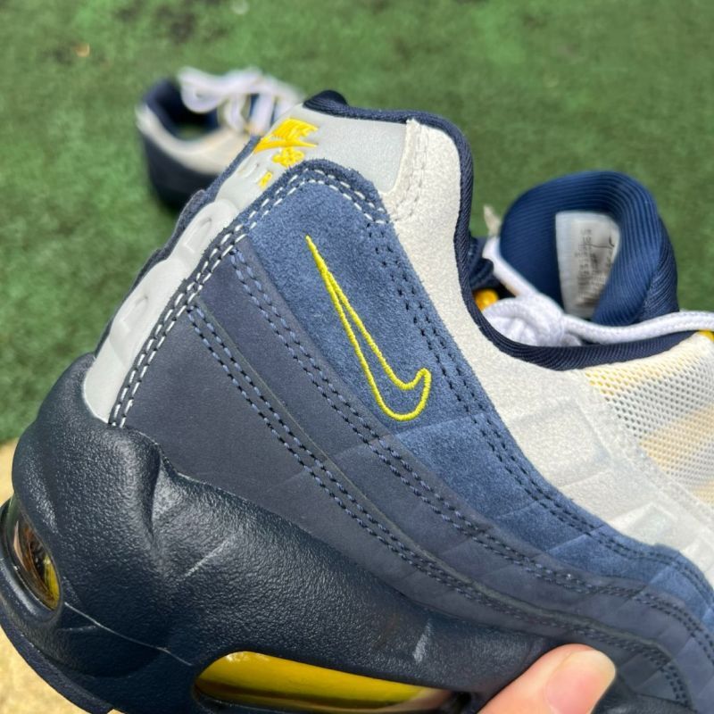 Nike Air Max 95 "Thailand" Coconut Milk Midnight Navy Yellow Strike FB3334-100 - Image 4