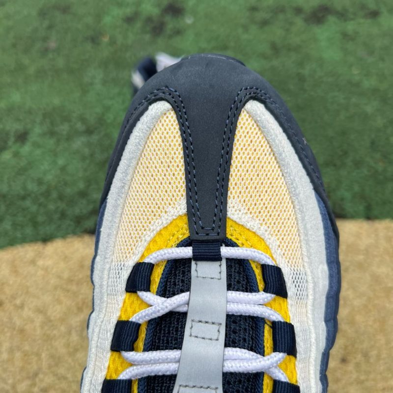 Nike Air Max 95 "Thailand" Coconut Milk Midnight Navy Yellow Strike FB3334-100 - Image 6