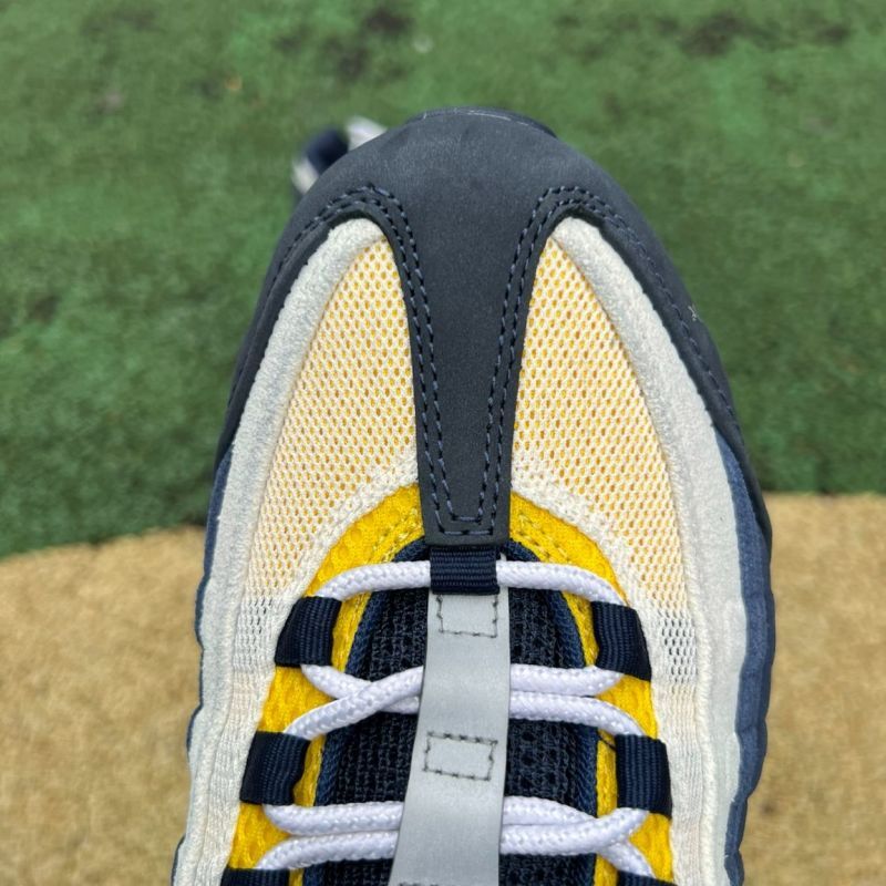 Nike Air Max 95 "Thailand" Coconut Milk Midnight Navy Yellow Strike FB3334-100 - Image 7