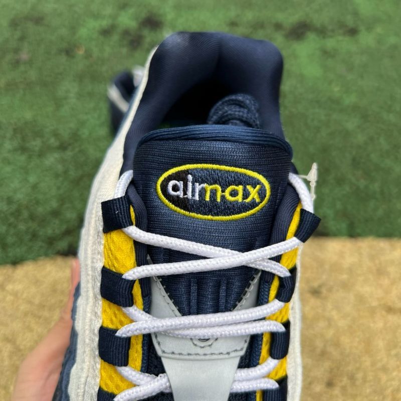 Nike Air Max 95 "Thailand" Coconut Milk Midnight Navy Yellow Strike FB3334-100 - Image 8