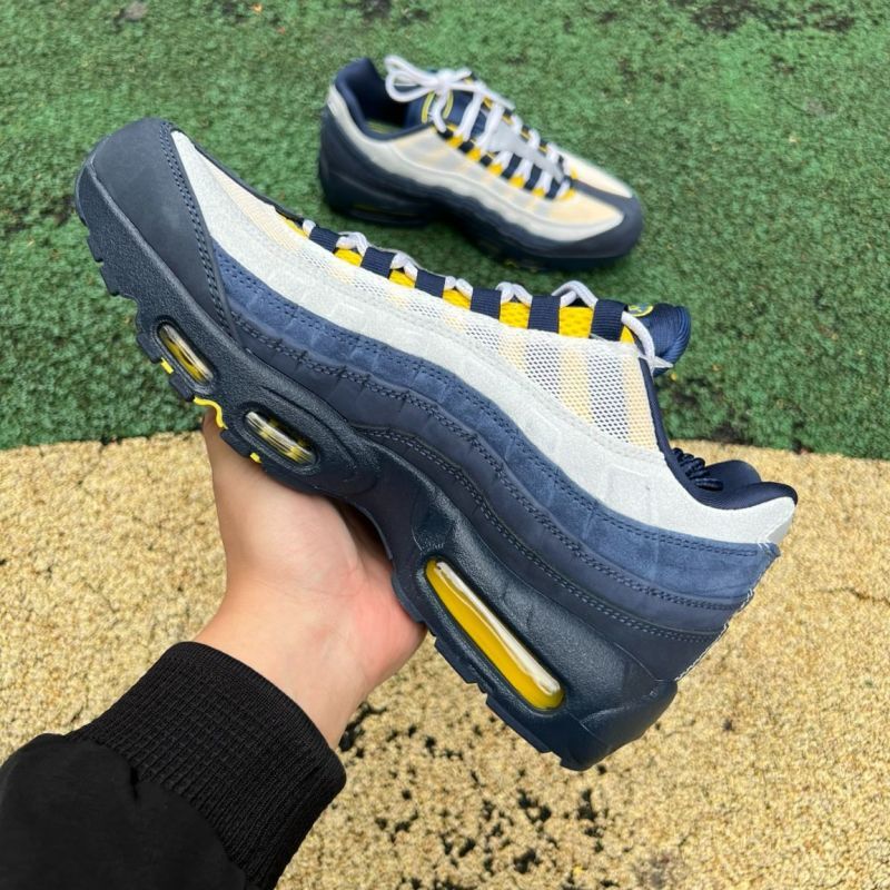 Nike Air Max 95 "Thailand" Coconut Milk Midnight Navy Yellow Strike FB3334-100 - Image 10