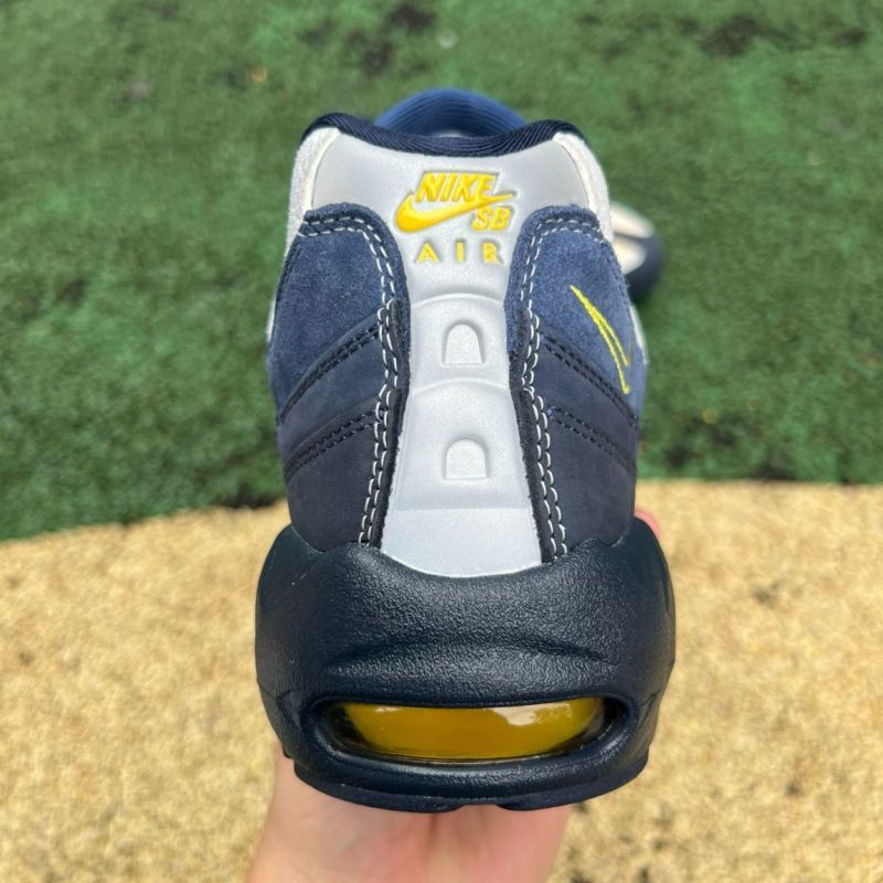 Nike Air Max 95 "Thailand" Coconut Milk Midnight Navy Yellow Strike FB3334-100 - Image 11
