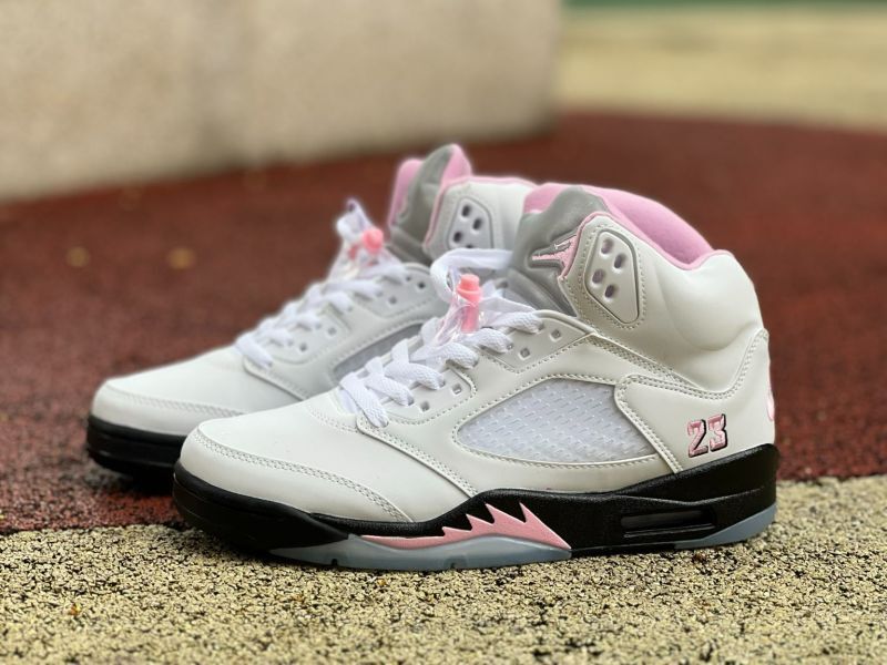 Air Jordan 5 Retro GS Pink Foam White Black (440888-100)
