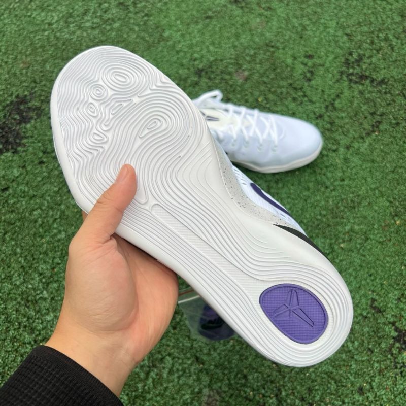 Nike Kobe 9 EM Low White Court Purple Black 646701-105 - Image 16