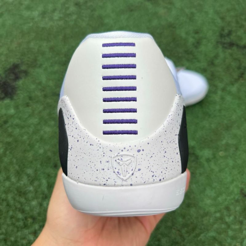 Nike Kobe 9 EM Low White Court Purple Black 646701-105 - Image 18