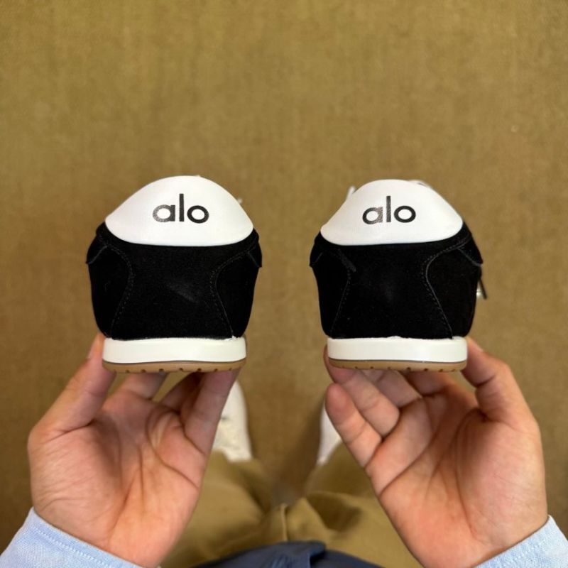 Chanel Black Suede Ribbon Pearl Sneakers - Image 6