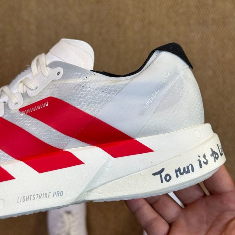Adidas Adizero Adios Pro 3 GW8472 Cloud White / Solar Red / Core Black - Image 6