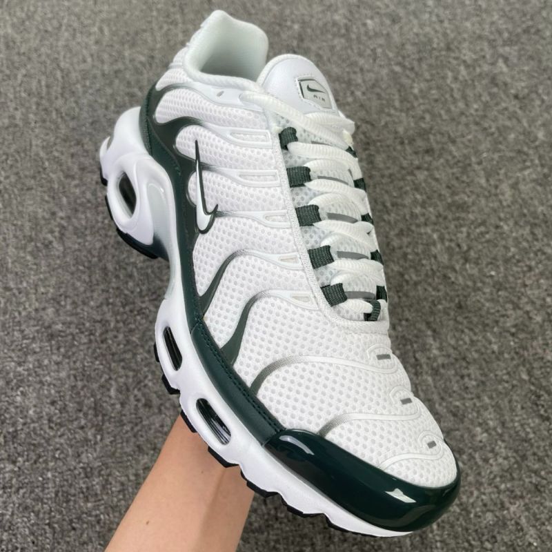 Nike Air Max Plus White Pine Green Metallic Silver - Image 9