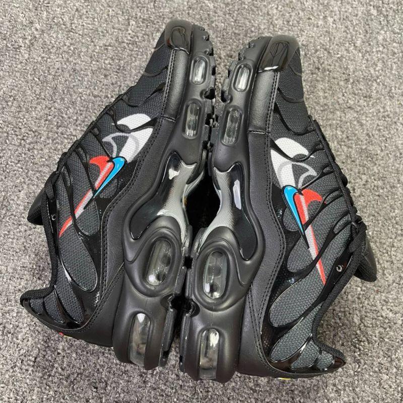 Nike Air Max Plus TN Triple Swoosh Black Red Blue White CW6010-001 - Image 6