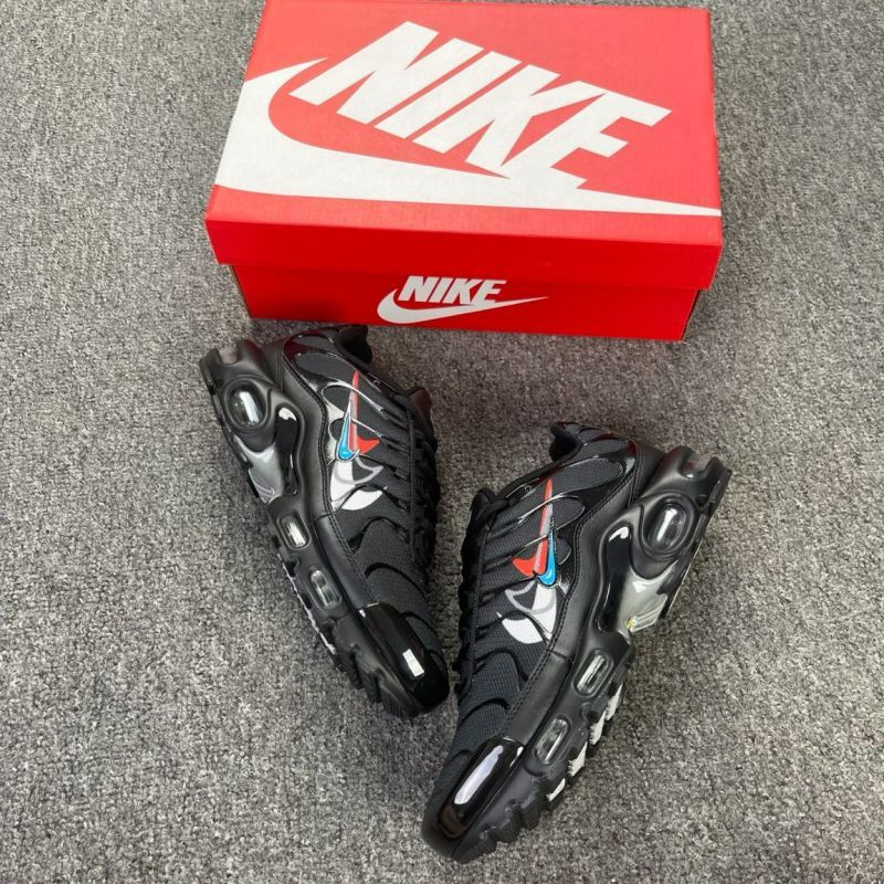Nike Air Max Plus TN Triple Swoosh Black Red Blue White CW6010-001 - Image 7