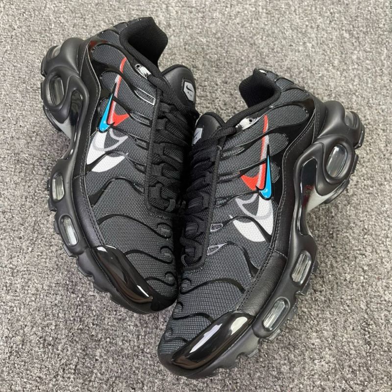 Nike Air Max Plus TN Triple Swoosh Black Red Blue White CW6010-001 - Image 8