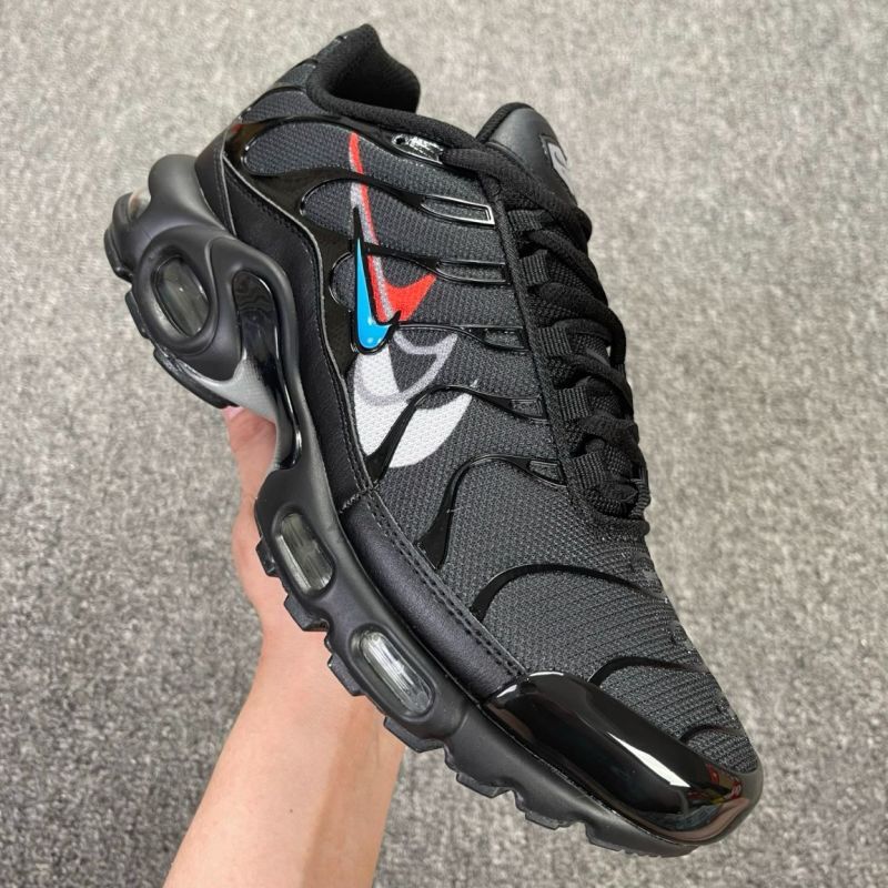 Nike Air Max Plus TN Triple Swoosh Black Red Blue White CW6010-001 - Image 9