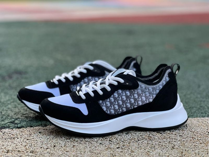 Dior B30 Sneaker Black and Grey Dior Oblique Technical Mesh and Suede