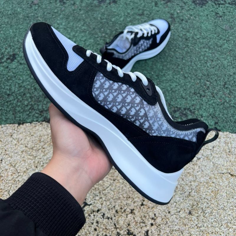 Dior B30 Sneaker Black and Grey Dior Oblique Technical Mesh and Suede - Image 7